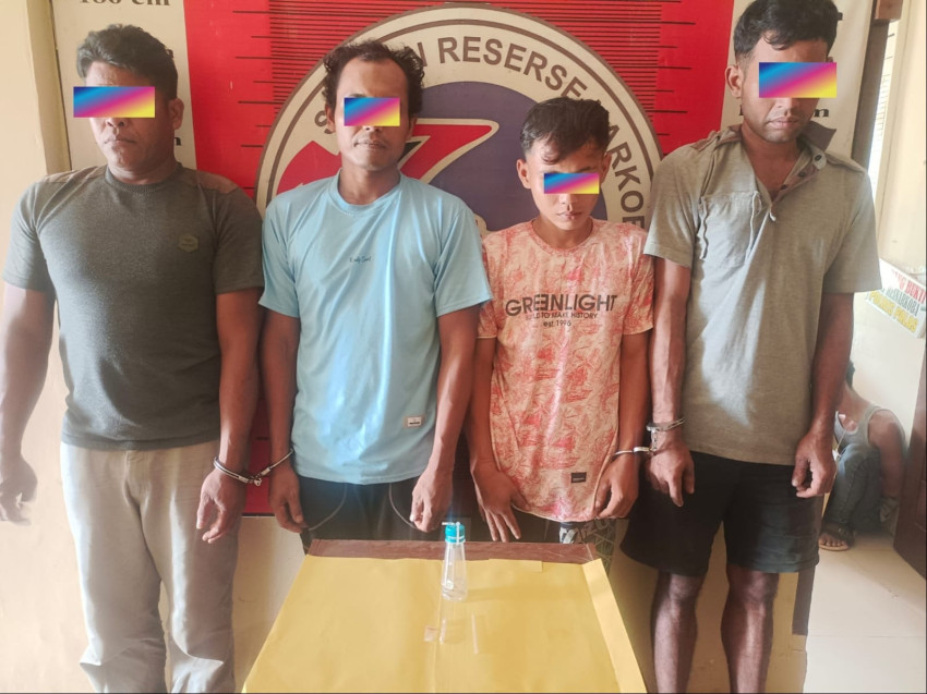 Pesta Sabu, 4 Pria dan 1 Wanita Diringkus Polisi