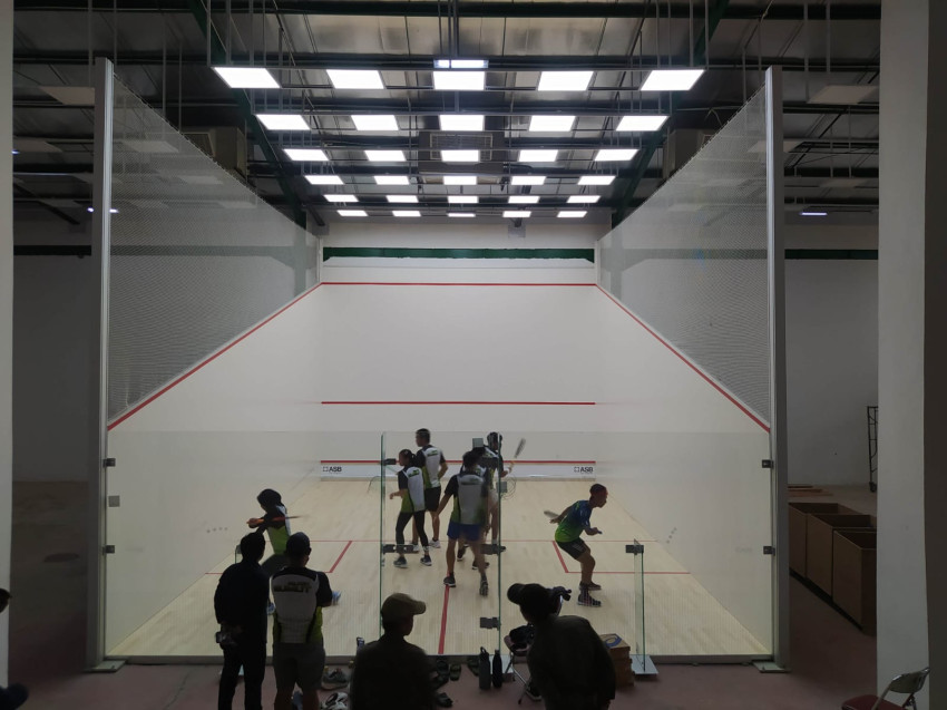 Venue Squash Rampung, Atlet Sumut Sudah Mulai Adaptasi Lapangan