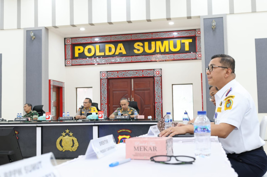 Closing Ceremony PON di Stadion Utama Sport Center, Polda Bersama Dishub Sumut, Satpol PP Gelar Rakor
