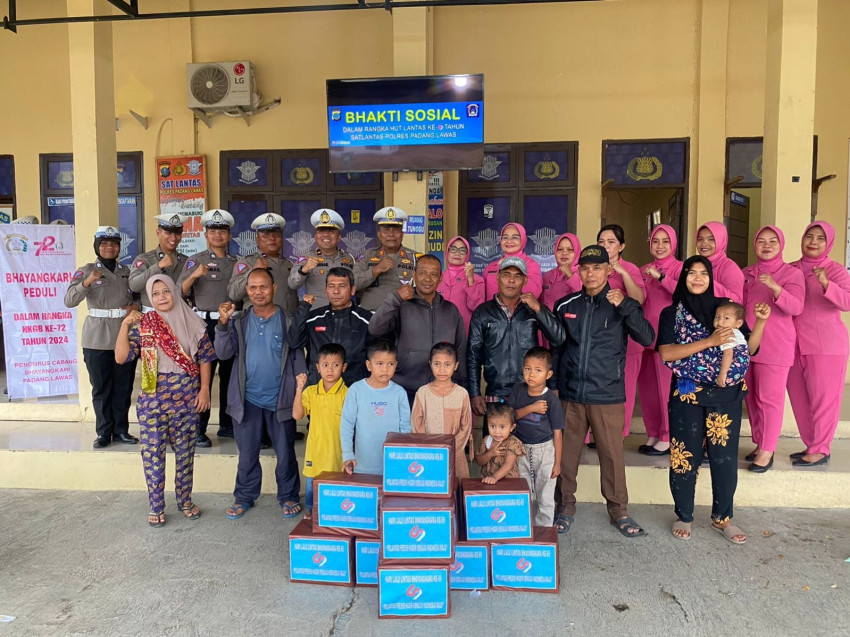 Sambut HUT Lantas Ke-69, Satlantas Polres Palas Gelar Bakti Sosial