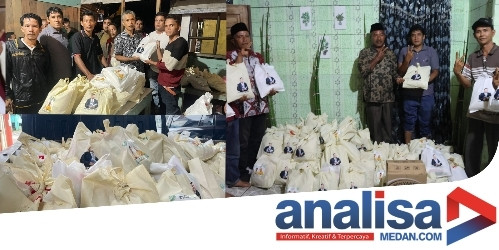 Ratusan KK Terdampak Banjir di Tapsel, Dolly-Parulian Langsung Salurkan Bantuan Kepada Warga