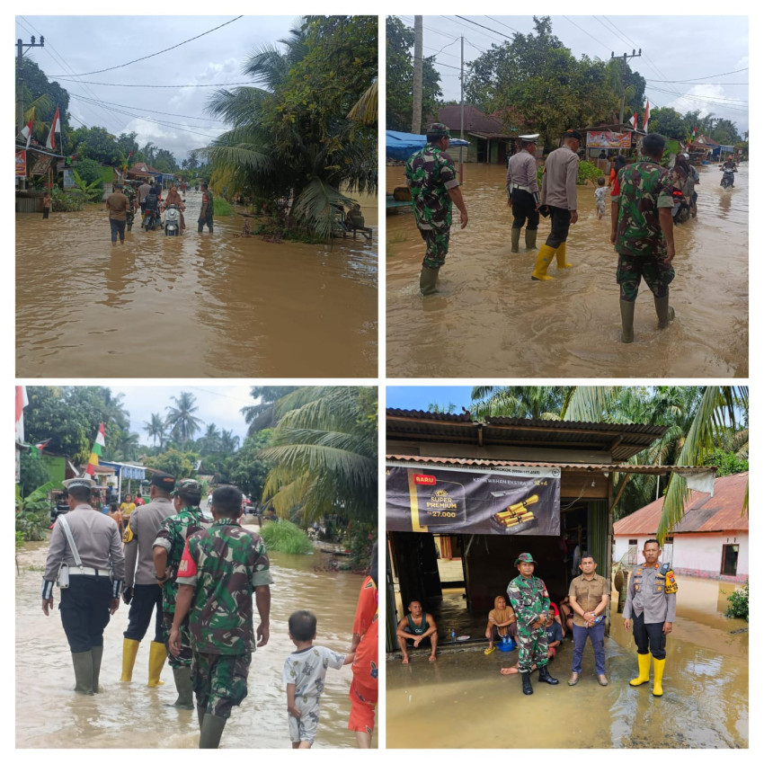 Debit Air Sungai Sosa Meluap, 3 Desa di Kecamatan Sosa Dikepung Banjir,