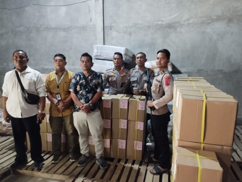 KPU Kabupaten Palas Kembali Terima Logistik Surat Suara Pilkda