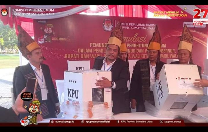 KPU Sumut Gelar Simulasi Pemungutan Suara