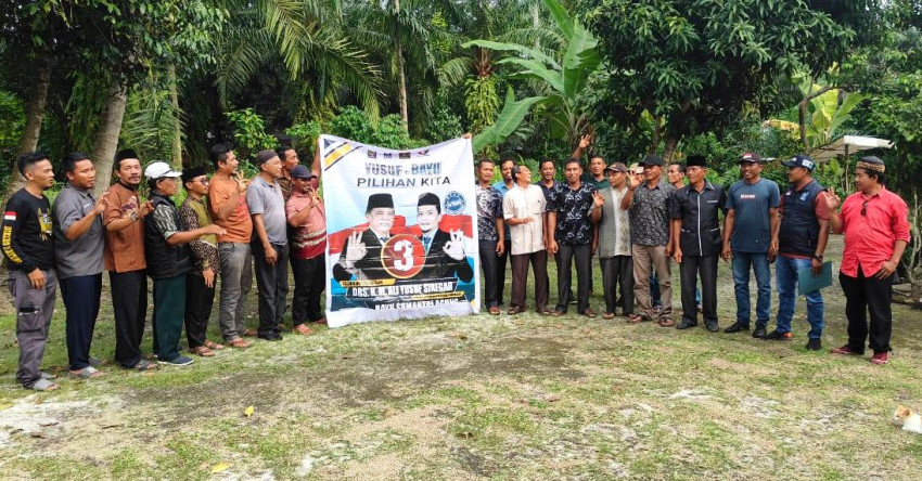 Relawan Pantailabu Bersatu Konsolidasi Pemenangan Pasangan Yusuf-Bayu