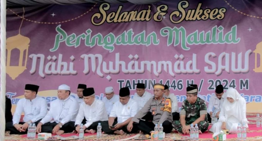 Pemkab Palas Gelar Peringatan Maulid Nabi di Masjid Agung Al Munawwaroh Sibuhuan