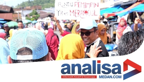 Anti 'Manggusuri', Letnan-Levi Disambut Ratusan Pedagang di Sidimpuan