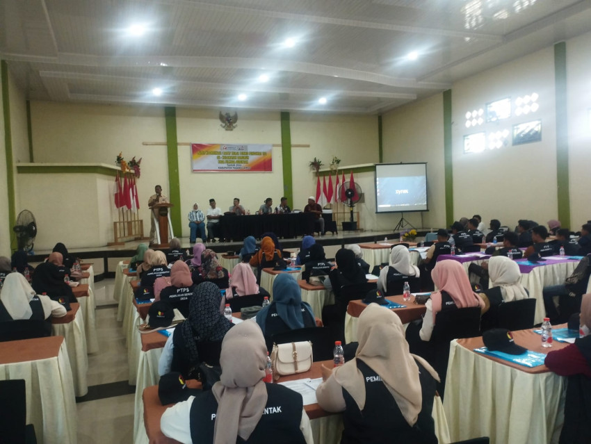 Panwaslu Kecamatan Barumun Menggelar Rakor Kerja Teknis Pengawasan TPS
