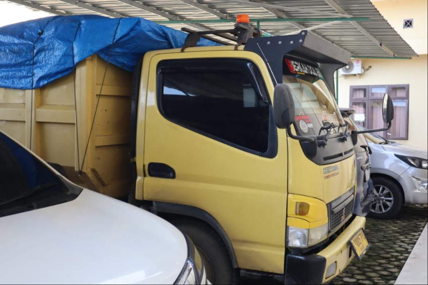 Polres Palas Tangkap Truk Pengangkut Pupuk Bersubsidi