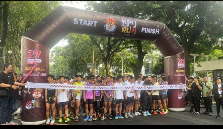 Ajak Masyarakat Berikan Hak Suara, KPU Sumut Gelar "KPU RUN" Serentak di Tiga Kota