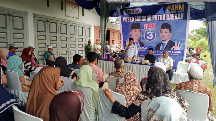 Masyarakat Beringin Sepakat &lsquo;Coblos&rsquo; Nomor 3 Yusuf-Bayu di Pilkada Deliserdang