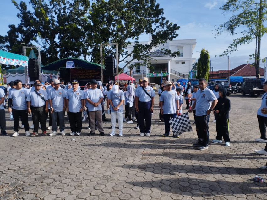 KPU Palas Gelar Jalan Santai, Ajak Masyakarat Datang ke TPS 27 November