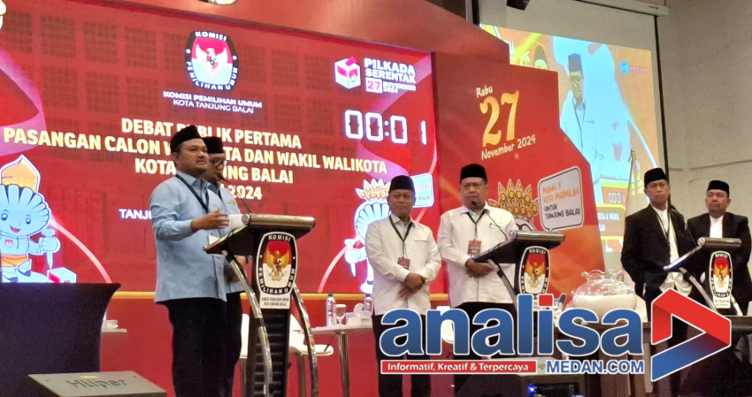 KPU Tanjungbalai Gelar Debat Pertama, Paslon "MADINA" Fokus Terhadap Kesehatan, Pendidikan dan Perekonomian