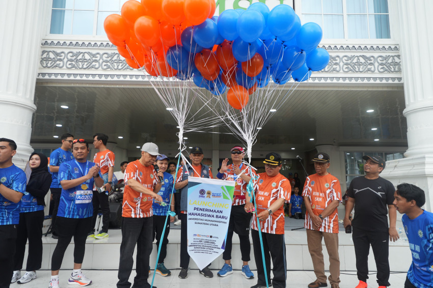Sebanyak 2000 pelari Dalam dan Luar Negeri ikuti Run Mu di Kampus UMSU