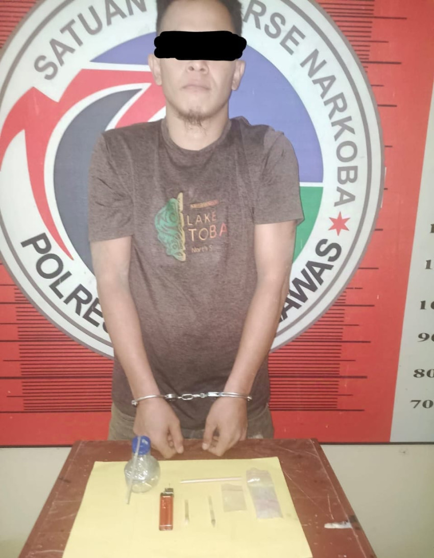 Seorang Pemuja Sabu Dicokok Polisi di Kecamatan Sosa