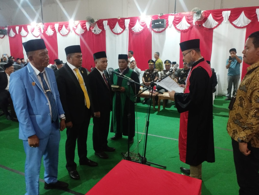 Pimpinan DPRD Palas Priode 2024 - 2029 Resmi Dilantik