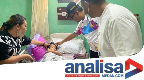 3 Bocah Putus Sekolah di Sidimpuan Dan Husnul Hotimah Menderita Anemia Lambung, Letnan-Levi Temui Keluarga Ini di Rumah Sakit