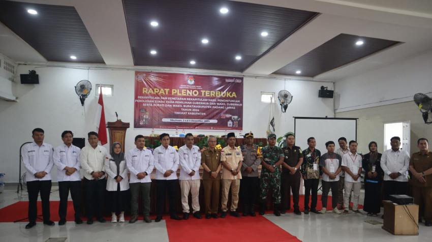 KPU Palas Gelar Rapat Pleno Terbuka Rekapitulasi Perhitungan dan Penetapan Perolehan Suara Pilkda