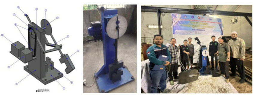 Tim Peneliti dan Mahasiswa Teknik Mesin UMA Hasilkan Prototipe Mesin Uji Impak Charpy &ldquo;Market Ready&rdquo;