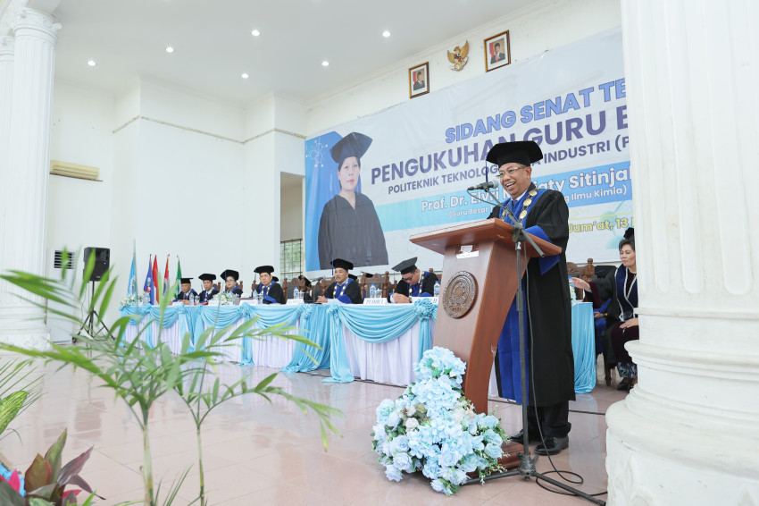Kepala Badan SDM Industri Kemenperin Kukuhkan Guru Besar Pertama PTKI Medan