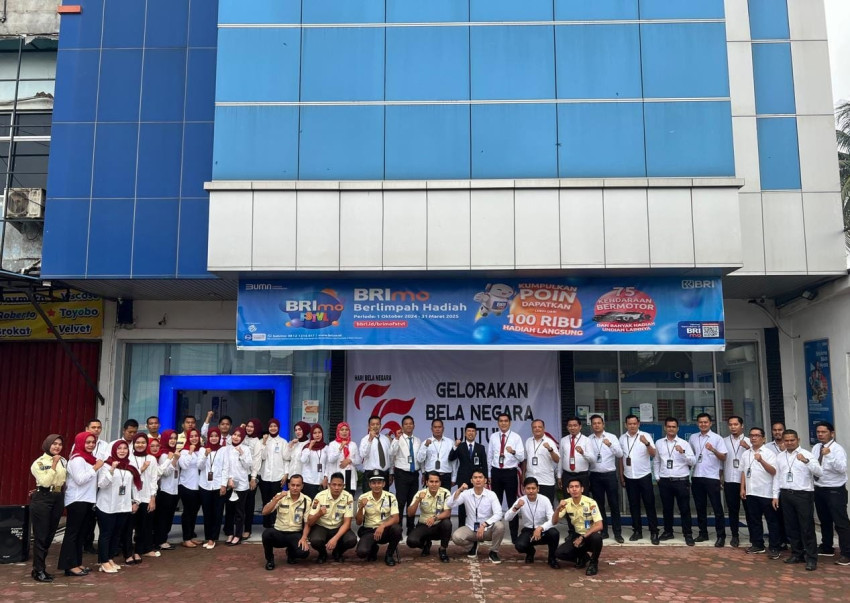 Pinca BRI Sibuhuan Inspektur Upacara Peringatan Hari Bela Negara