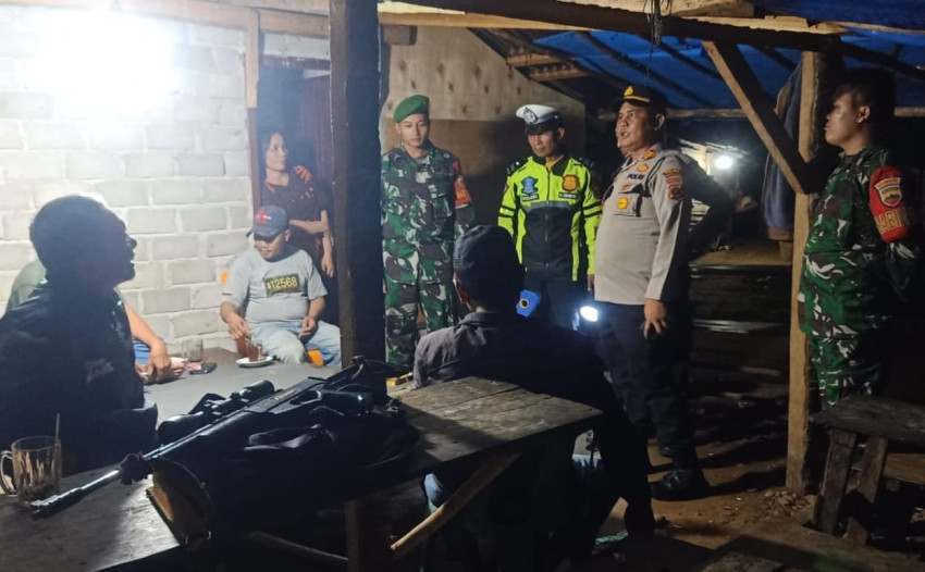 Tim Gabungan Polsek Barumun Tengah Melaksanakan Patroli KRYD