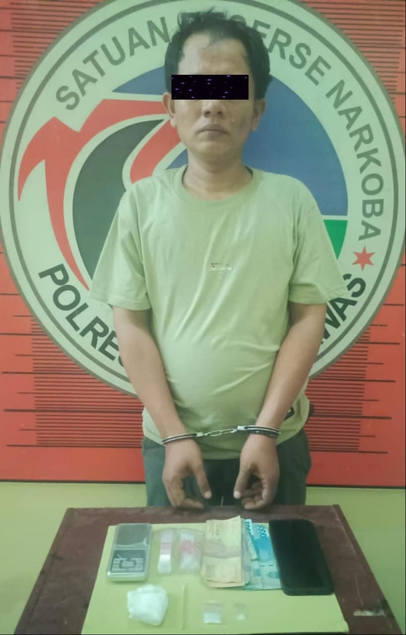 Pengedar Sabu di Kelurahan Pasar Sibuhuan Dicokok Polisi