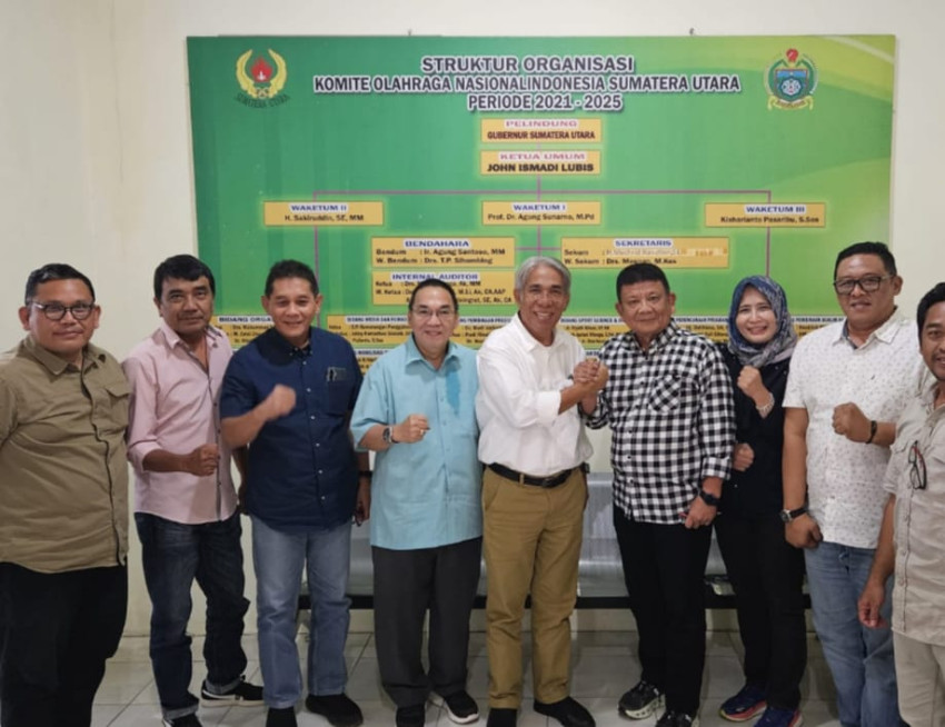 Ketum Baru FOPI Silaturahim ke KONI Sumut