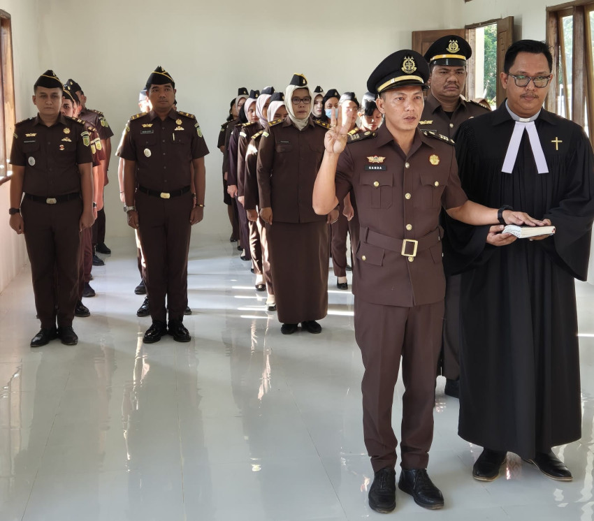 Kejari Palas Gelar Pelantikan dan Sertijab Kasi Intelijen