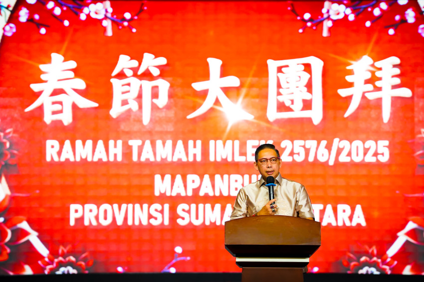 Pembimas  Buddha Kanwil Kemenag Provinsi Sumatera Utara Dr. Budi Sulistyo, M.Pd.B, M.H Hadiri Ramah Tamah Imlek 2576