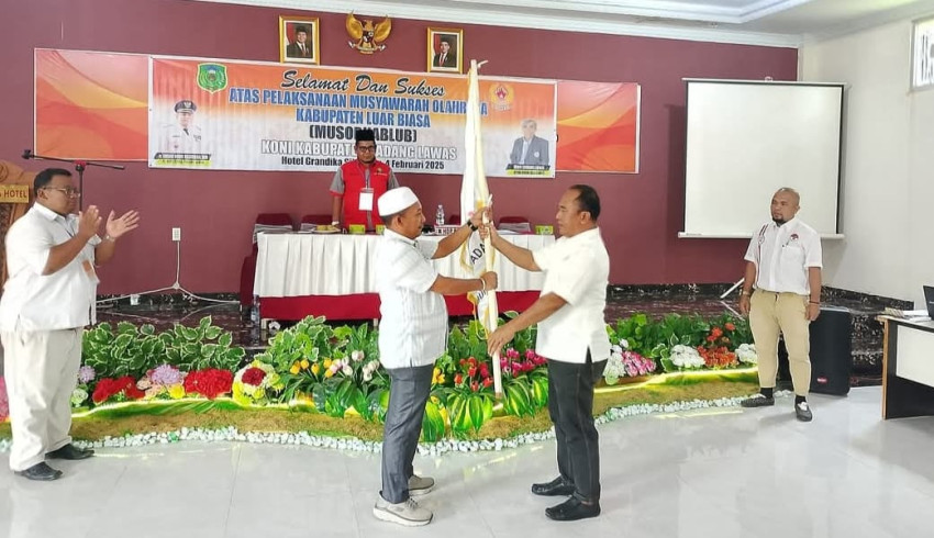 Ali Sahbana Terpilih Sebagai Ketua KONI Palas