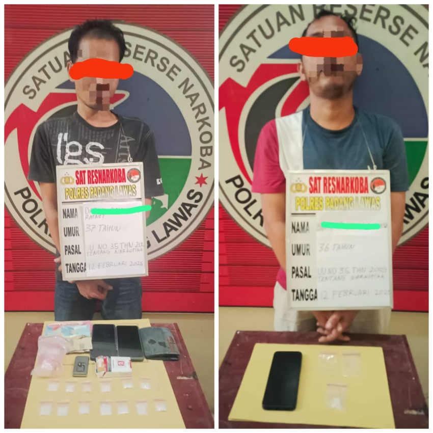 Dua Pengedar Sabu di Palas Dicokok Polisi dari Lokasi Berbeda