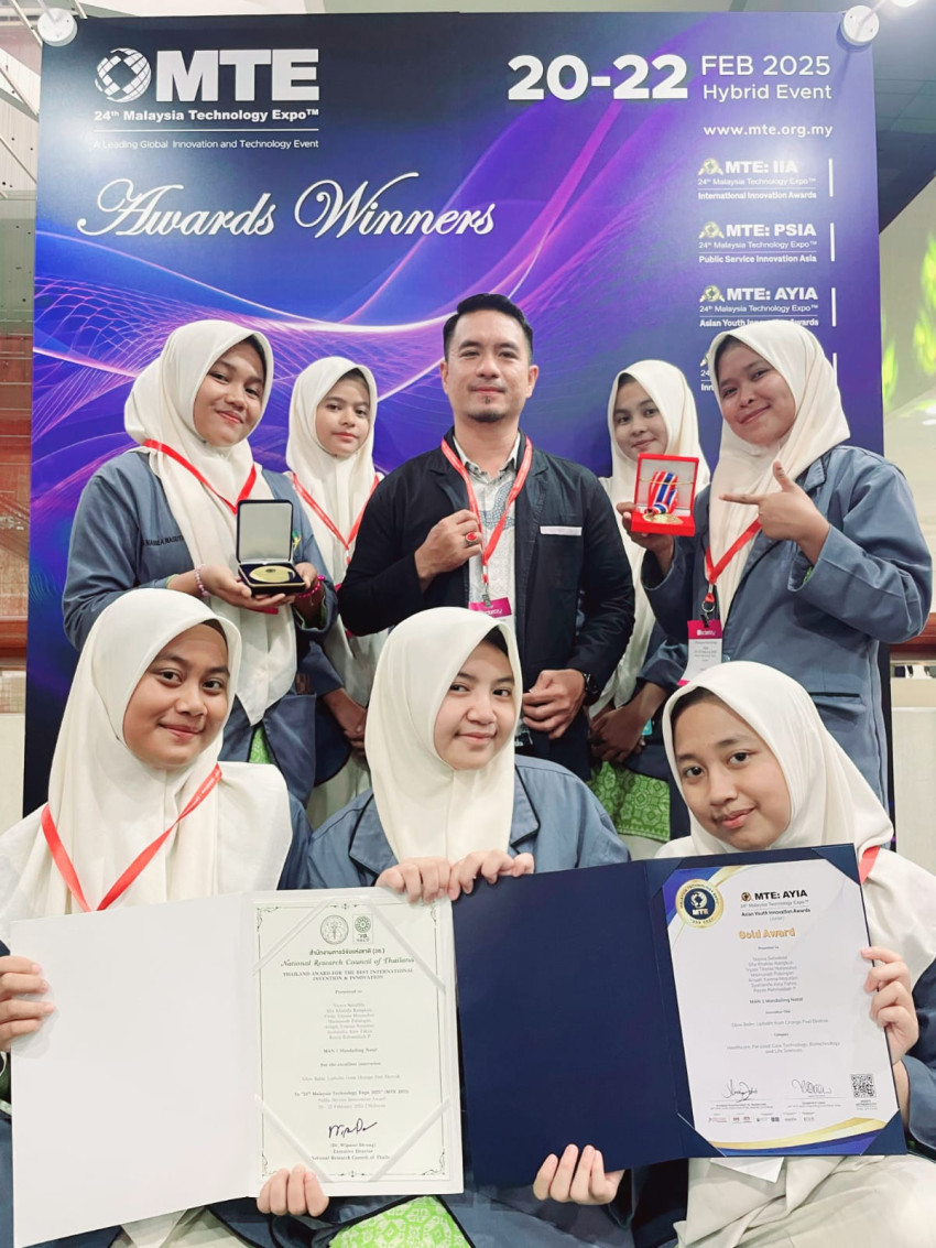 Bikin Bangga Indonesia, Tim Riset MAN 1 Madina Raih Medali Emas di Malaysia Technology Expo 2025