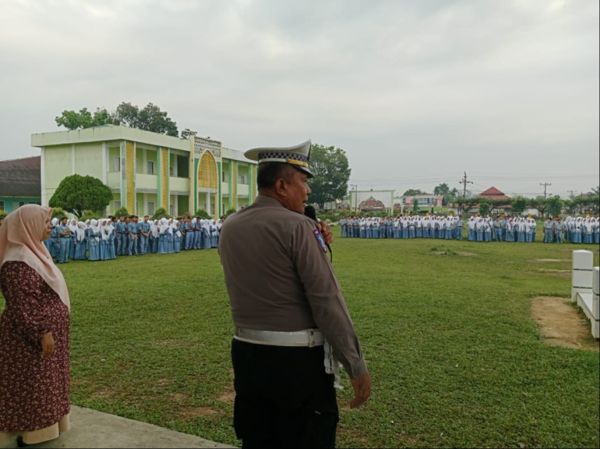 Satlantas Polres Palas Sosialisasi Operasi Keselamatan di MAN 1 Palas Plus  Keterampilan dan Riset