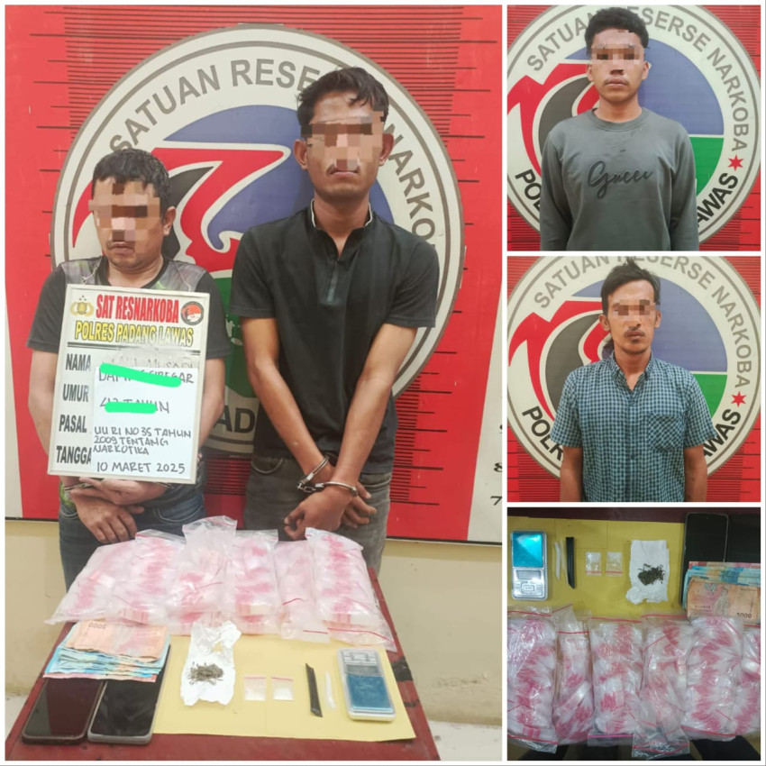 Pengedar dan Pengguna Sabu di Palas Dicokok Polisi