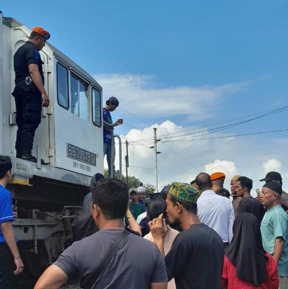 KAI Sayangkan Penghadangan Perjalanan KA Datuk Belambangan di Lintas Lalang-Tanjung Gading