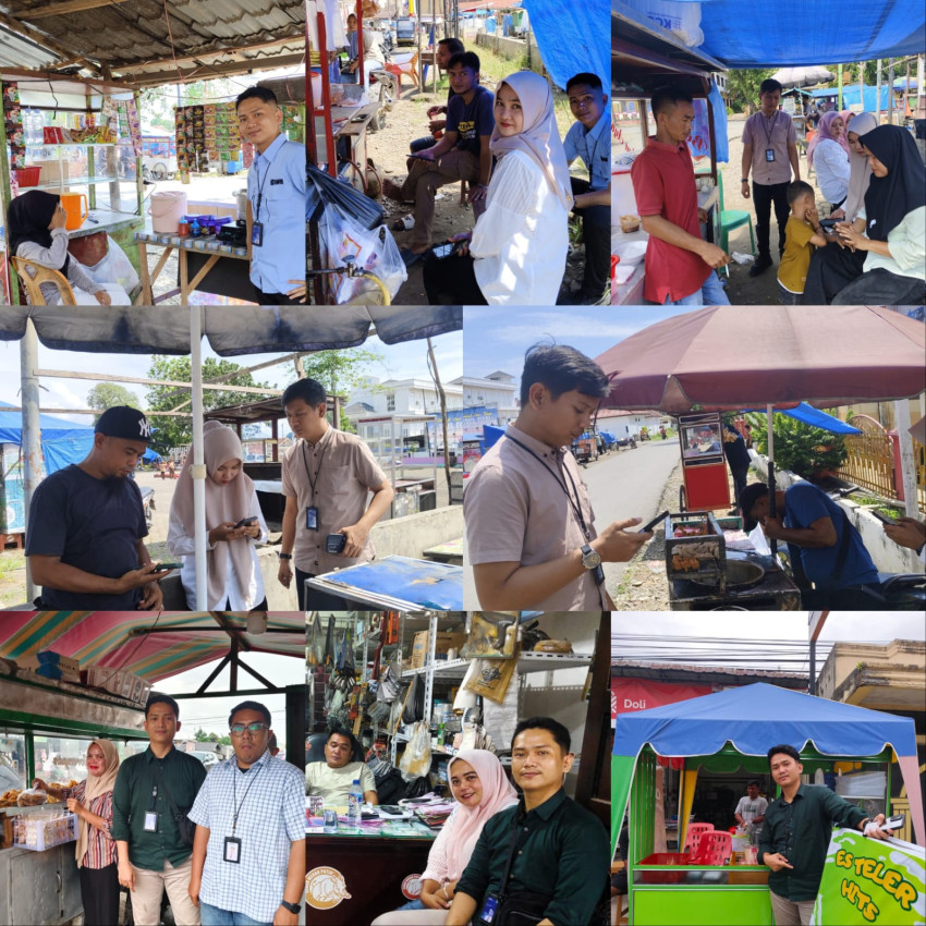Optimalisasi Akuisisi Merchant dan QRIS, BRI BO Sibuhuan Gelar Aksi Grebek Pasar