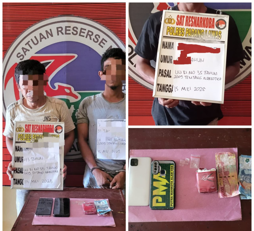 Petugas Satres Narkoba Palas Amankan Pengedar dan Pengguna Narkoba