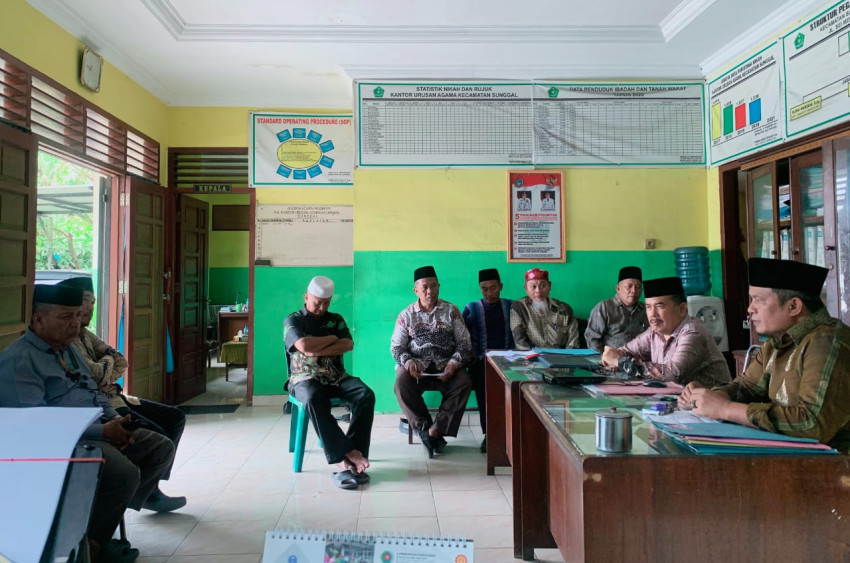 Binmas Kemenag Deli Serdang Minta KUA  Agar Tertib Administrasi, Jangan Ada Manupilasi Data