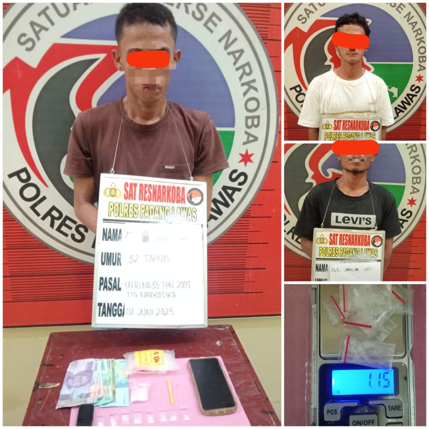 Buru Jaringan Narkotika, 1 Pengedar dan 2 Pengguna Dicokok Polisi