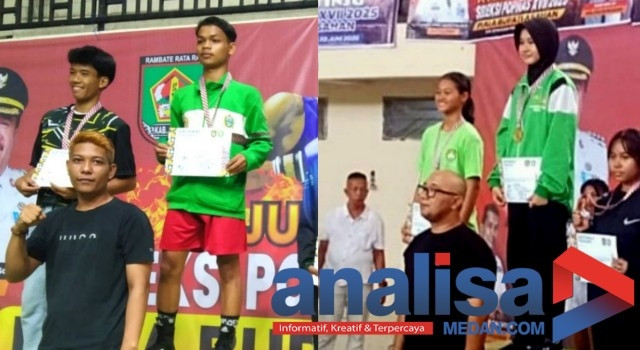 Dua Siswa Sidimpuan Raih Medali Emas Dari Cabor Tinju Setelah Tumbangkan Kota Medan Dan Langkat