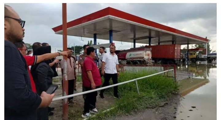 DPRD Medan Tinjau Kondisi SPBU di Belawan
