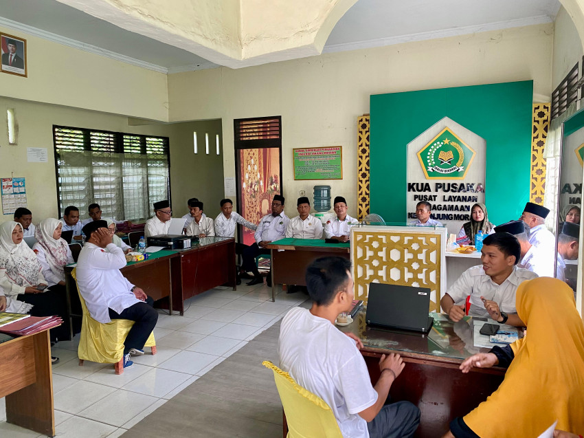 Bimas Islam Kemenag Deli Serdang Monitoring Administrasi NR di KUA Tanjung Morawa