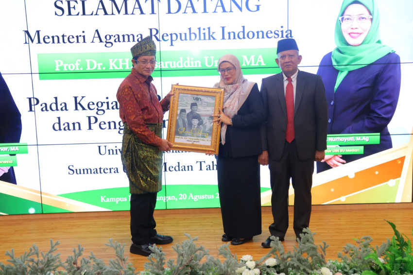 Menag Prof Dr KH Nasaruddin Umar : Jaga Integritas Moral Civitas Akademika UIN Sumut