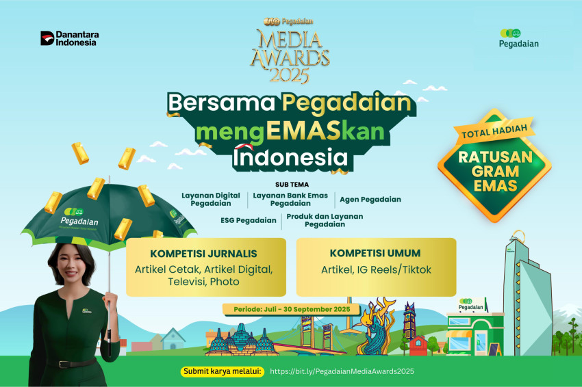 Pegadaian Media Awards 2025 Kembali Hadir, Siap Rebut Total Hadiah Ratusan Gram Emas!