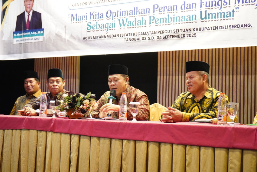 Kakanwil Kemenag Sumut Tekankan Inovasi dan Profesionalisme Pengurus Masjid