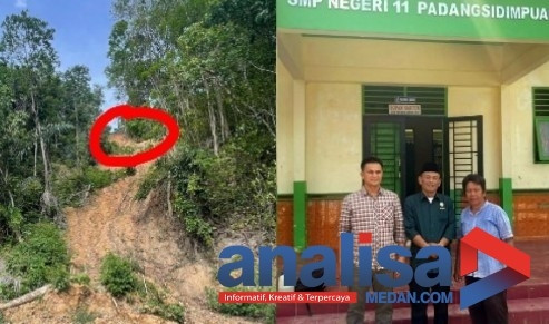 Ada Sekolah Negeri di Padangsidimpuan Terancam Longsor Susulan