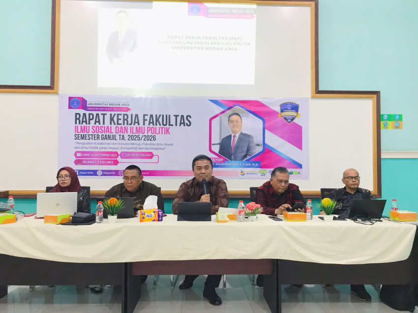 Fisipol UMA Gelar Rapat Kerja Fakultas, Tekankan Kualitas KBM dan Akreditasi Prodi
