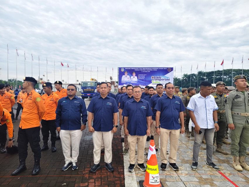Pelindo Regional 1 Tegaskan Komitmen di Upacara Harhubnas 2025 Sumut
