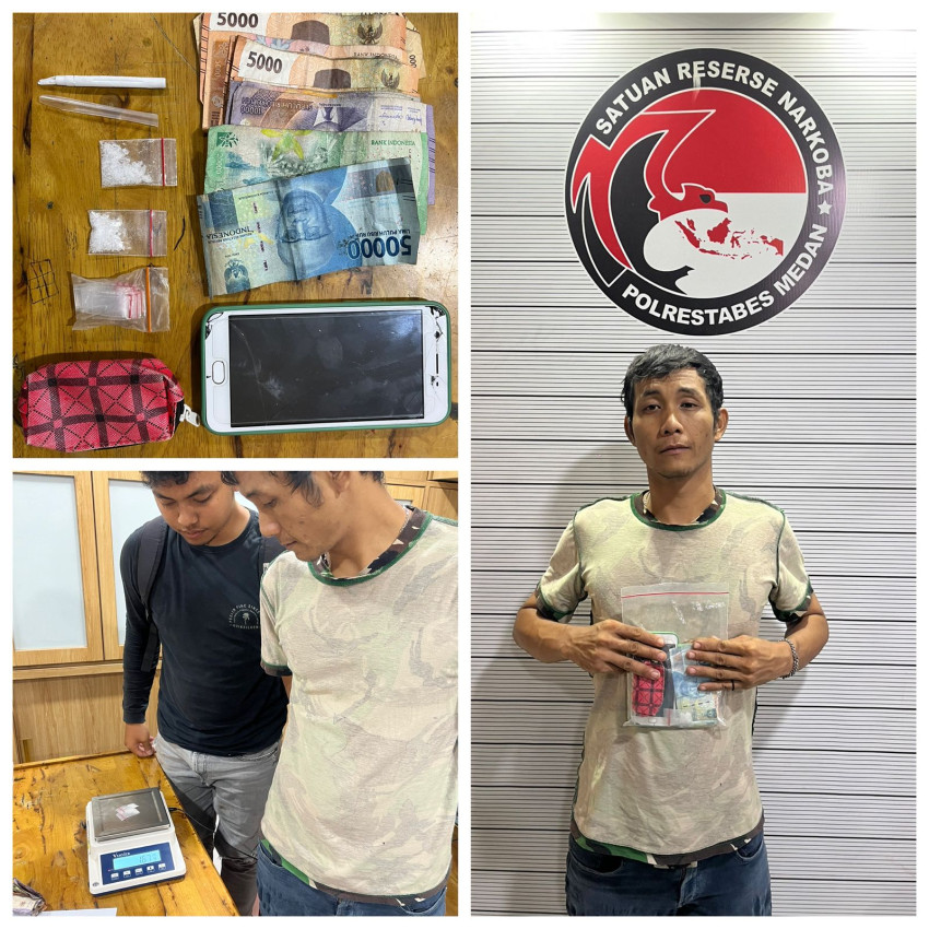 Polisi Tangkap Pengedar Sabu di Medan Labuhan, Pelaku Sudah Beraksi Selama Sepekan